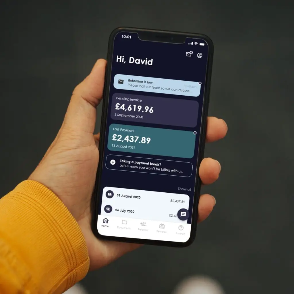 Vivid Pay App On A Mobile Device